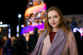 Новогодний портрет Яны | Фотограф Евгений Слободенюк | foto.by фото.бай