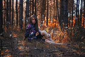 Анастасия в Огненном лесу | Фотограф Артур Язубец | foto.by фото.бай