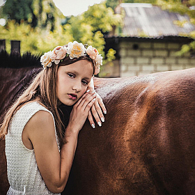 фотограф Сергей Говор. Фотография "Девушка  и лошадь"