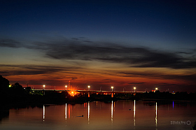 Вечер, мост, река. | Фотограф Стас Аврамчик | foto.by фото.бай