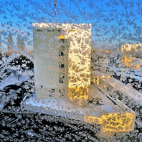 фотограф Владислав Рогалев. Фотография "вид из окна морозным утром января"