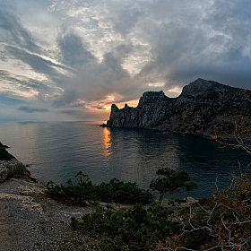 Закат над заливом | Фотограф Вячеслав Присяжнюк | foto.by фото.бай