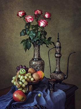 Натюрморт с букетом роз | Фотограф Ирина Приходько | foto.by фото.бай