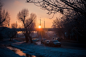 Холодный закат. | Фотограф Елизавета Логвинова | foto.by фото.бай