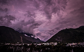 Сиреневый закат в городе над пропастью | Фотограф Наталья Лихтарович | foto.by фото.бай