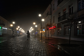 Улица в ночи | Фотограф Александр Шатохин | foto.by фото.бай