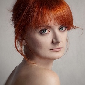 фотограф Матвей Коршунов. Фотография "Портрет рыжей девушки с зелёными глазами"