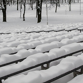 фотограф Васiлiй Гiciч. Фотография "Летний амфитеатр.Зима."