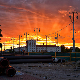 Закат в Витебске | Фотограф Алексей Румянцев | foto.by фото.бай