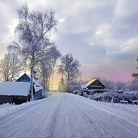 фотограф Павел Помолейко. Фотография "Зима в белорусской деревне"