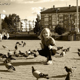 фотограф Алексей Савинов. Фотография "Радость и голуби."