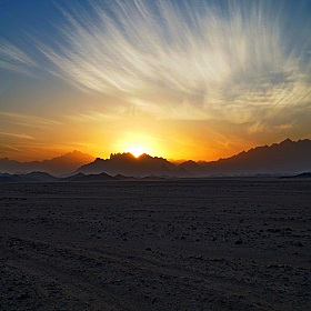 фотограф Юрий Жданкин. Фотография "Закат в Сахаре"