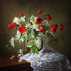 Весенний цветочный натюрморт | Фотограф Ирина Приходько | foto.by фото.бай