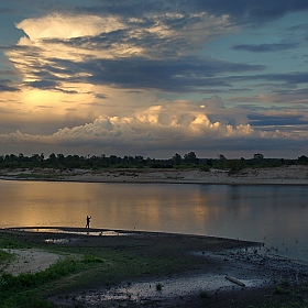 Вечер, облака, река... | Фотограф Сергей Шляга | foto.by фото.бай