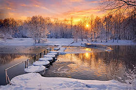 Закат в Дроздах | Фотограф Дмитрий Голуб | foto.by фото.бай