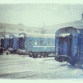 фотограф Alex Sok. Фотография "Зима, холода, поезда..."