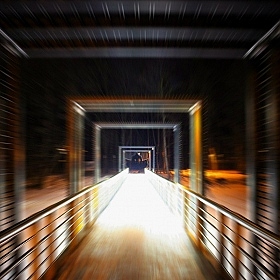 фотограф Gera More. Фотография "пешеходный мост на Птичий остров"