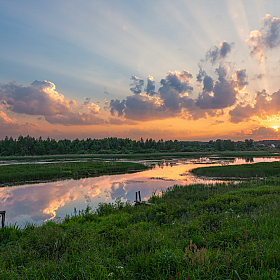 закат на Дубёнке | Фотограф Виталий Полуэктов | foto.by фото.бай