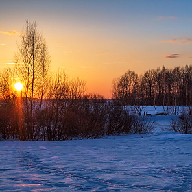 Зимний вечер | Фотограф Сергей Шабуневич | foto.by фото.бай