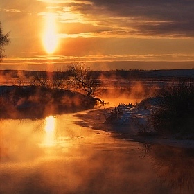 Морозный рассвет | Фотограф Сергей Шабуневич | foto.by фото.бай