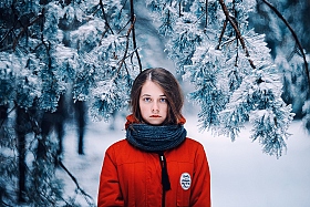 Зимний портрет Насти | Фотограф Артур Язубец | foto.by фото.бай