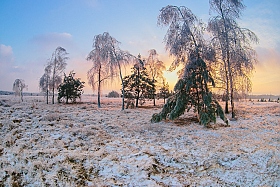 Морозный закат | Фотограф Артур Язубец | foto.by фото.бай
