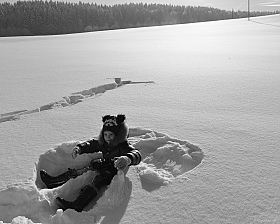 хорошо валяться на свежем снегу | Фотограф Alena Passiouk | foto.by фото.бай