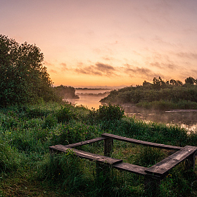 фотограф Евгений Новицкий. Фотография "Тихое утро у реки"