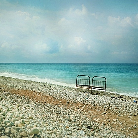 фотограф Виктория Шувалова. Фотография "Пустынный пляж... ( Абхазия)"