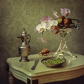 Натюрморт с орхидеей и киви | Фотограф Ирина Приходько | foto.by фото.бай