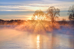 Зимнее утро на реке | Фотограф Ольга Максимова | foto.by фото.бай
