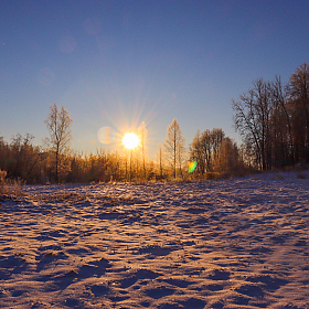 фотограф Екатерина Осипович. Фотография "Зимний морозный рассвет."
