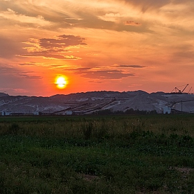 фотограф Tatsiana Latushko. Фотография "закат над терриконами"