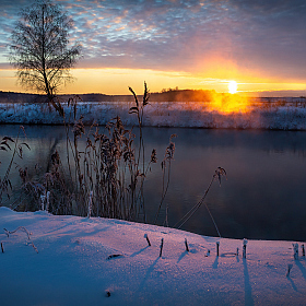 Зарисовка зимнего рассвета | Фотограф Сергей Шабуневич | foto.by фото.бай