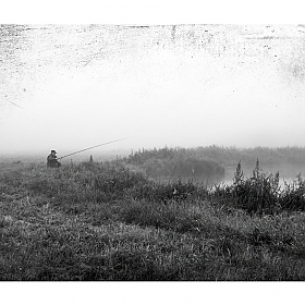 Рыбак в тумане | Фотограф Сергей Шабуневич | foto.by фото.бай