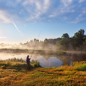 на утренней рыбалке | Фотограф Виталий Полуэктов | foto.by фото.бай