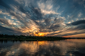 Припятский закат | Фотограф Вiктар Стрыбук | foto.by фото.бай