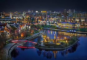 Ночная панорама Минска | Фотограф Сергей Мельник | foto.by фото.бай