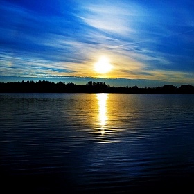 фотограф Павел Воронов. Фотография "закат на озере"