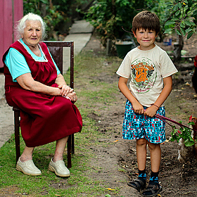 фотограф Егор Бабий. Фотография "Ярослав и его прабабушка"