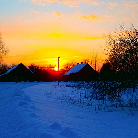 фотограф Анастасия Жандарова. Фотография "хорошо в деревне зимой"
