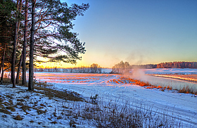 Река и рассвет | Фотограф Сергей Шабуневич | foto.by фото.бай