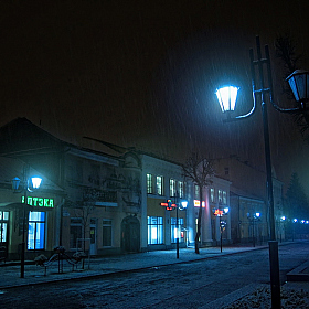 фотограф Александр Шатохин. Фотография "Ночь, улица, фонарь, аптека"