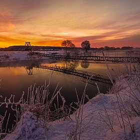 Рассветный мост | Фотограф Евгений Небытов | foto.by фото.бай